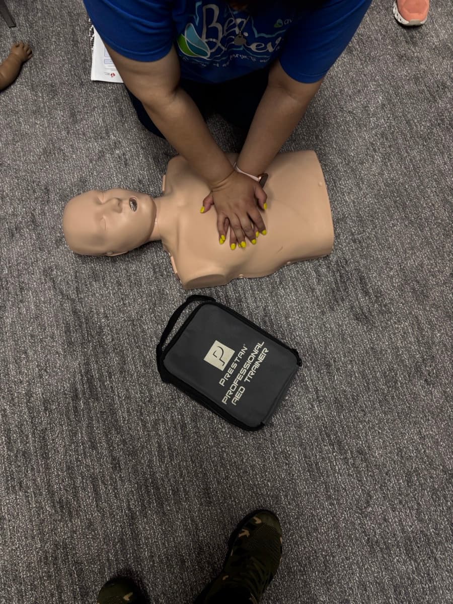 CPR training class