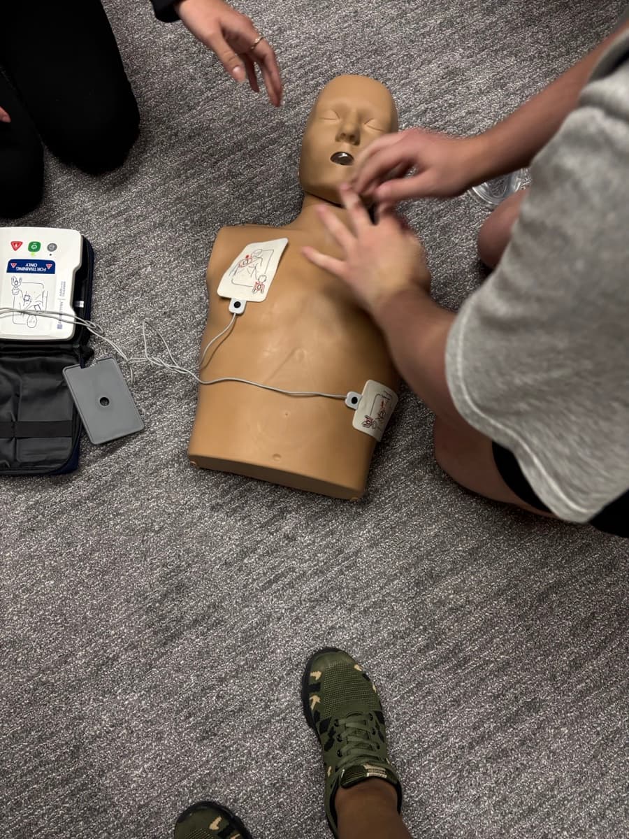 CPR training class