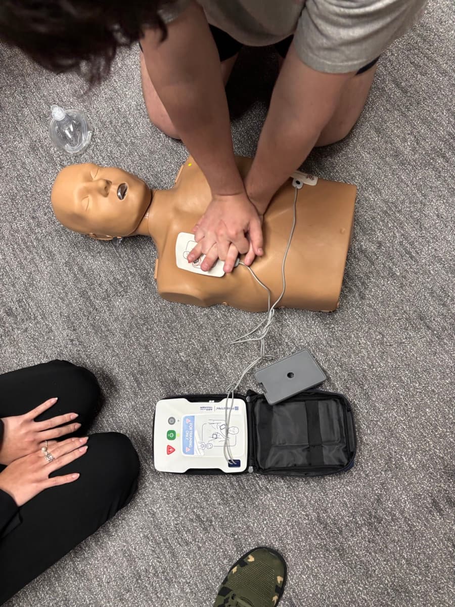 CPR training class