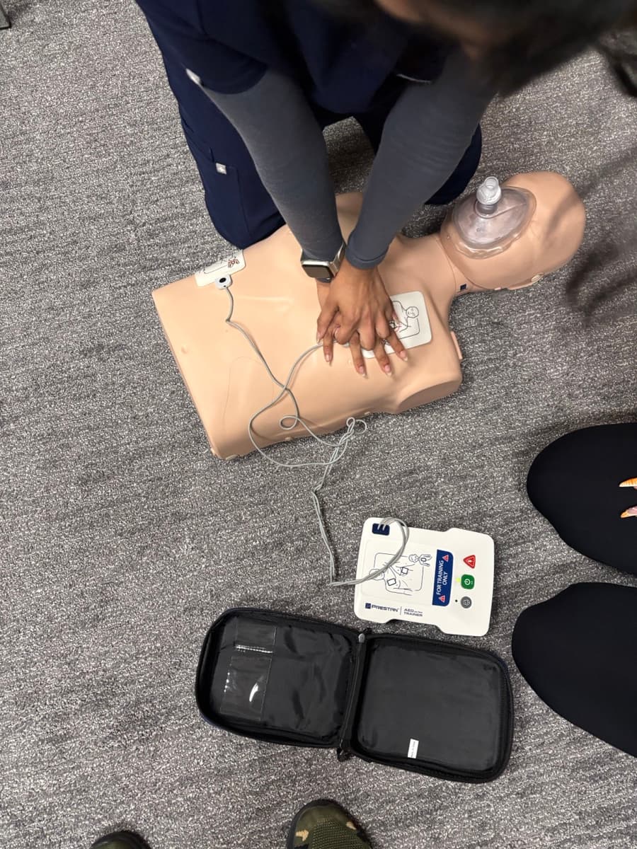 CPR training class