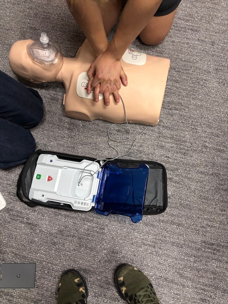 CPR training class